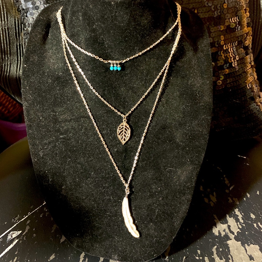 Multi strand Silver Necklace